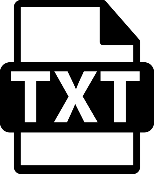 Txt значок