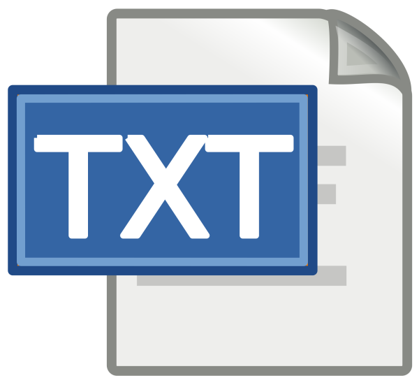 Txt Формат файла