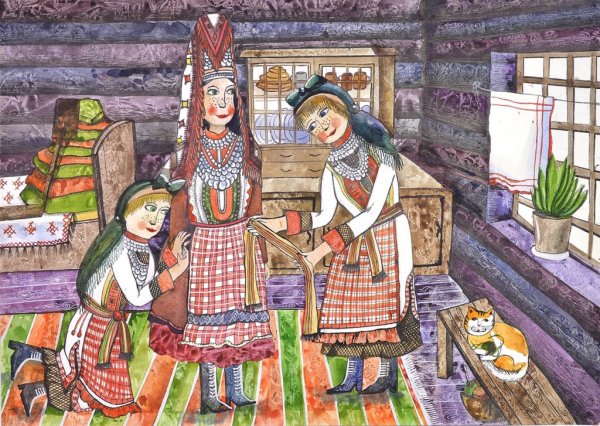 Охотник и змея Удмуртская народная сказка