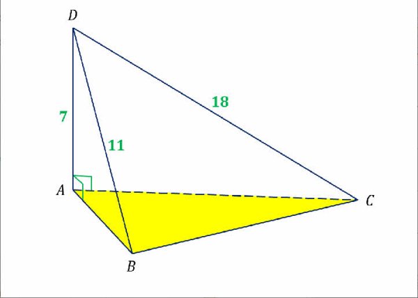 Расстояние от точки д до плоскости АВС