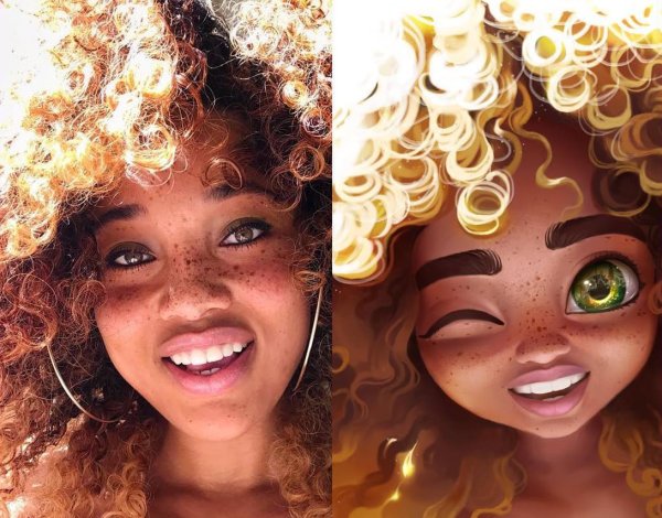 Мультяшный стиль портрета в Photoshop