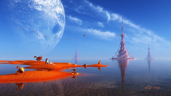 Фантастические инопланетные пейзажи