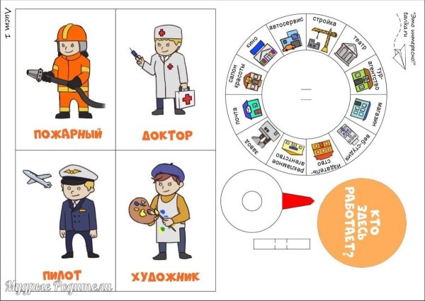 Рисунки разных профессий
