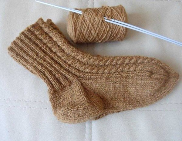 Вязание носков спицами