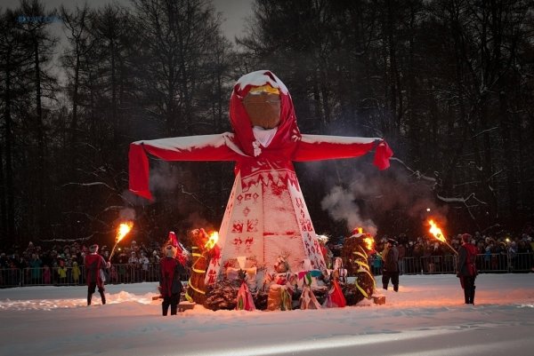 Сжигание Масленицы