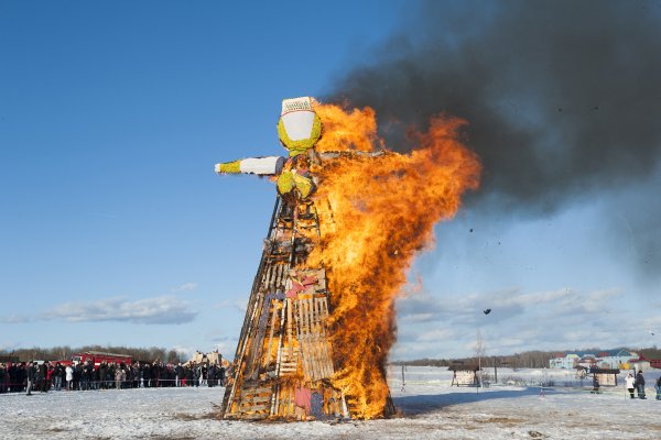 Сжигание Масленицы