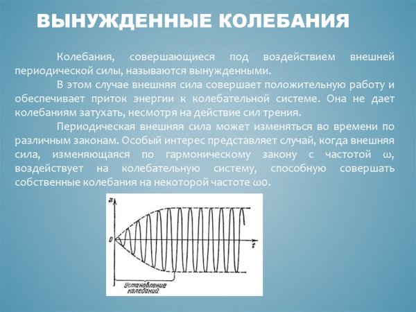 Вынужденные колебания резонанс схема