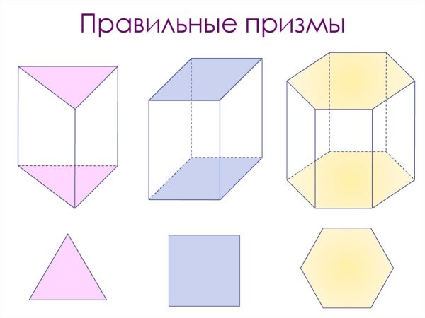 Призма четырехугольная правильная Призма