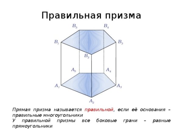 Правильная 6 угольная Призма