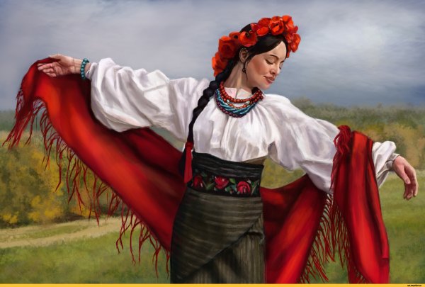 Украинка картина