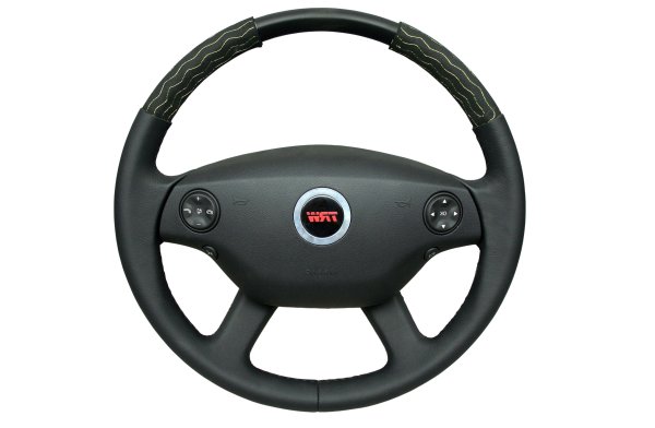 Mercedes w221 руль чёрный глянец