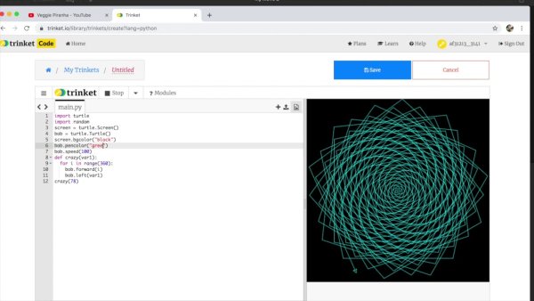 Команды Черепашки Python