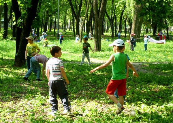 Дети в парке