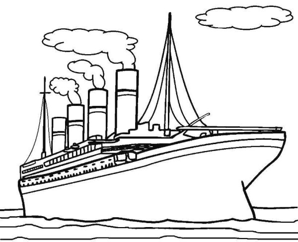Титаник рисунок