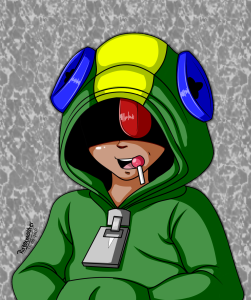 Леон арт Brawl Stars