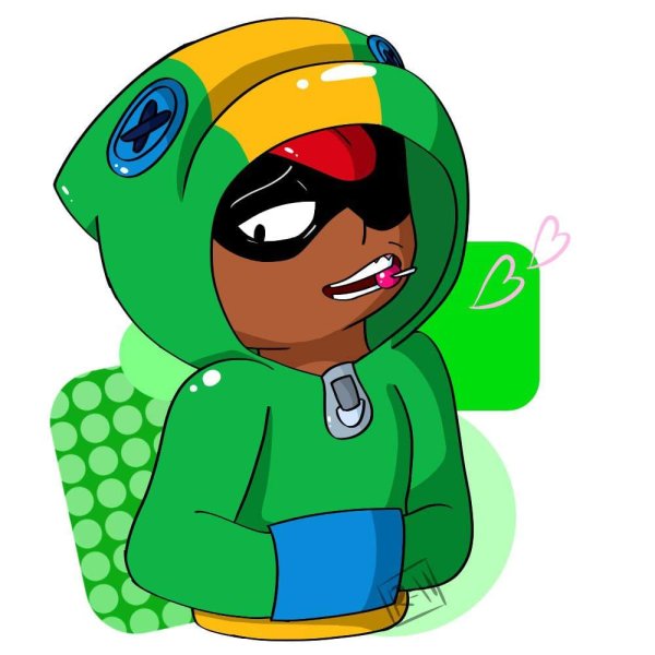 Леон арт Brawl Stars