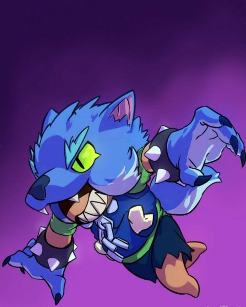 Леон арт Brawl Stars