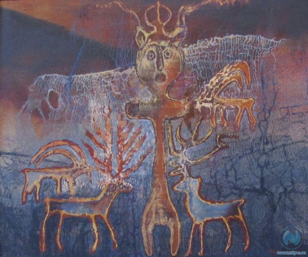Хакасский художник Алексей Ултургашев