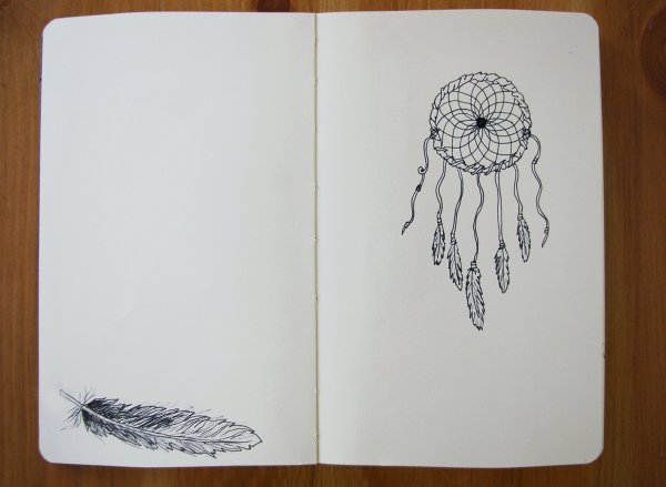 Рисунок в блокноте легкий