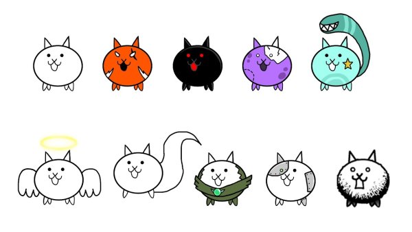 Коты из Battle Cats