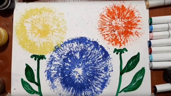 Рисование с детьми в нетрадиционной технике