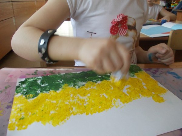 Нетрадиционное рисование салфетками