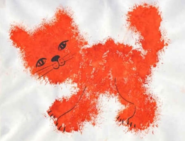 Техника рисования методом тычка