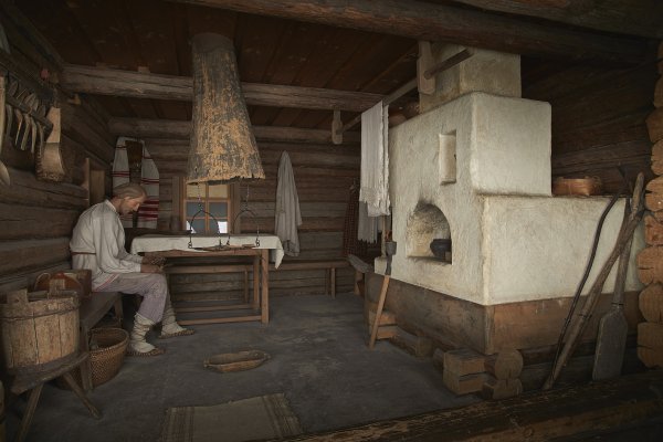 Россия 17 век Крестьянская изба