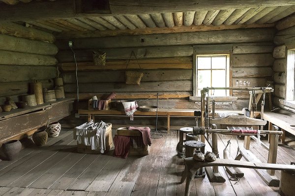 Изба крестьянина 19 века