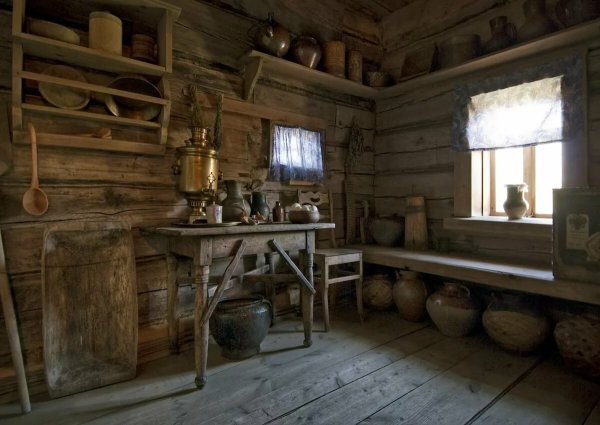 Крестьянская изба 16 века в России