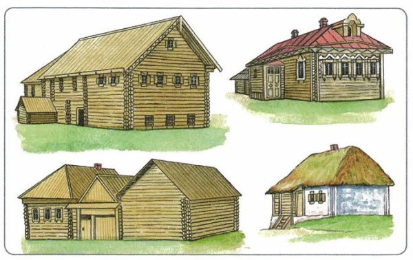 Русская изба 17 век