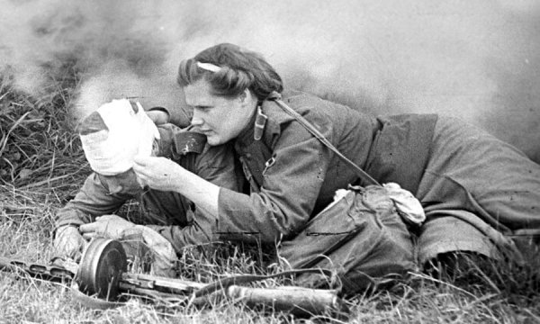 Надежда Васильевна Анисимова, санинструктор пулеметной роты