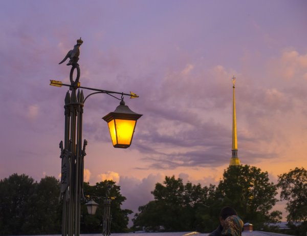 Фонари Иоанновского моста в Санкт-Петербурге