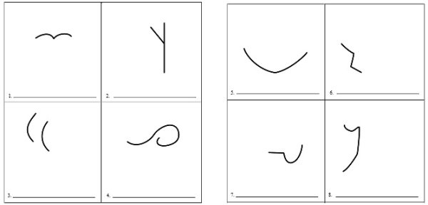 Тест креативности Торренса закончи рисунок