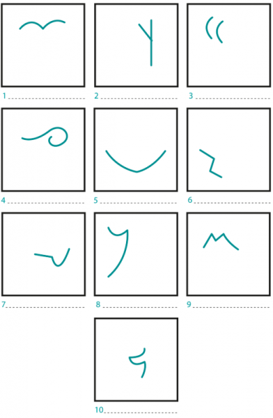 Тест креативности Торренса субтест 1