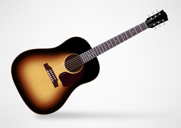 Гитара Gibson вектор