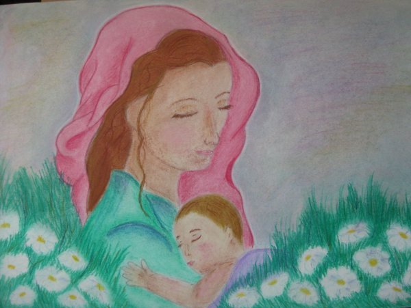 Рисунок ко Дню матери