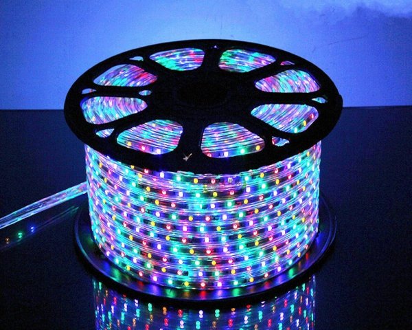 Лента светодиодная 5050-60-220v RGB 60led/м, 220v