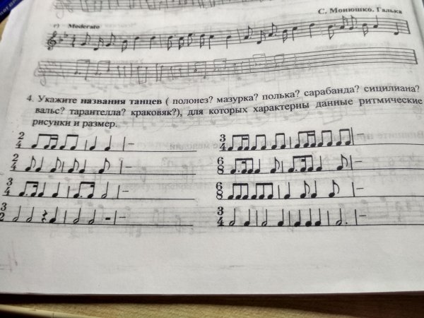 Мазурка ритмический рисунок и размер