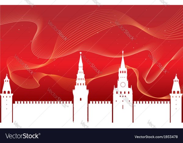 Кремль Москва силует вектор