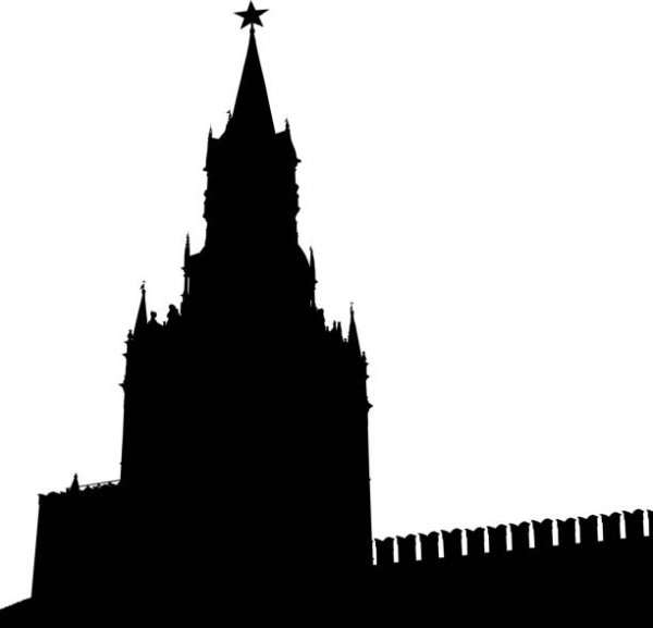 Спасская башня Московского Кремля вектор