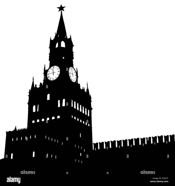 Москва Кремль вектор силуэт