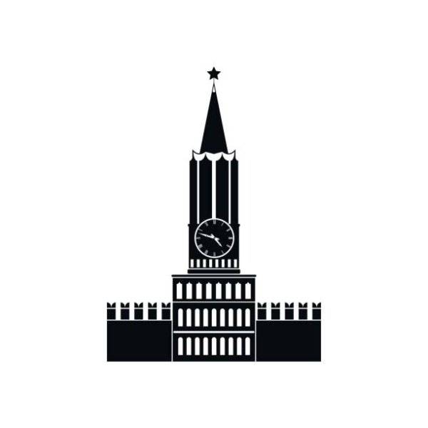 Спасская башня Москва вектор