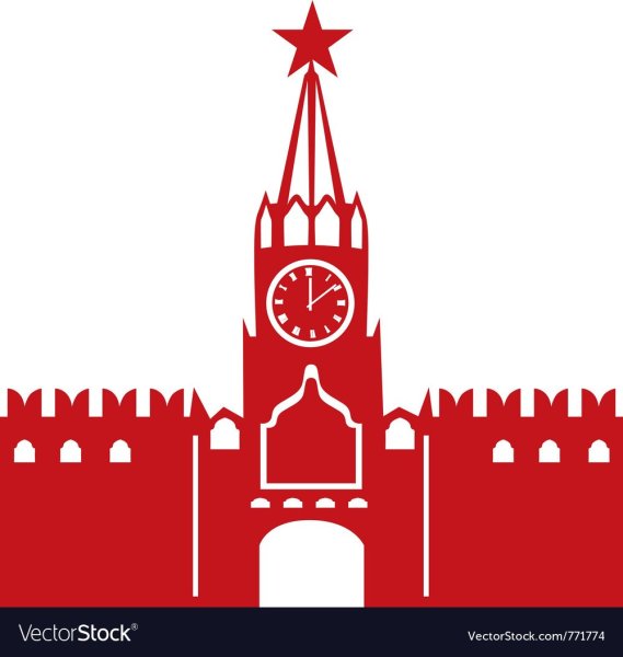Спасская башня Московского Кремля вектор