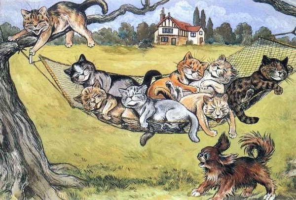 Луис Уэйн кошки