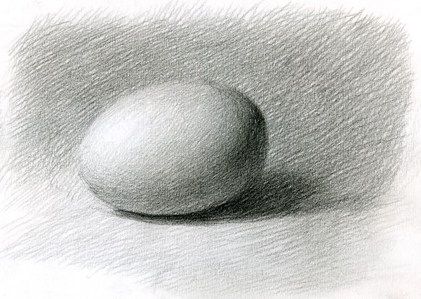 Яйцо карандашом