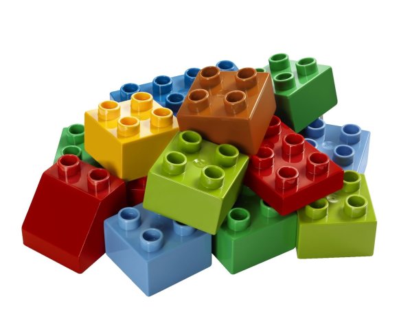 Конструктор LEGO Duplo 5506 коробка с большими кубиками