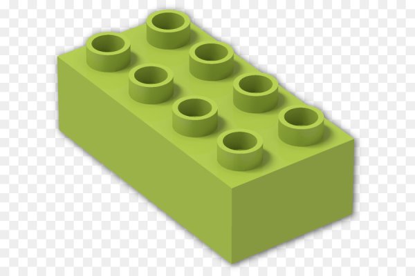 Зеленый блок лего дупло