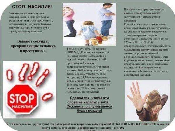 Профилактика насилия в семье