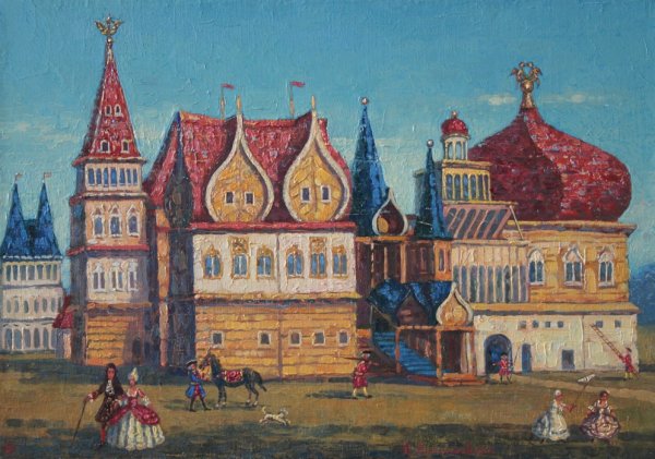 Дворец царя Алексея Михайловича в Коломенском 18 век